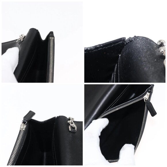 SAINT LAURENT Kate Tassel Chain Shoulder Bag Leather Black Silver Auth bs30026 - Picture 16 of 16